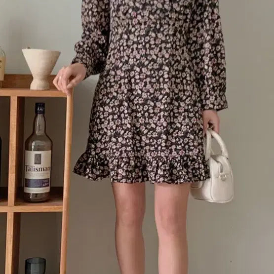[BUNJANG] Lilly & Co Flower Mini Dress / 새옷)리리앤코 플라워 미니원피스(66-77/88-99)