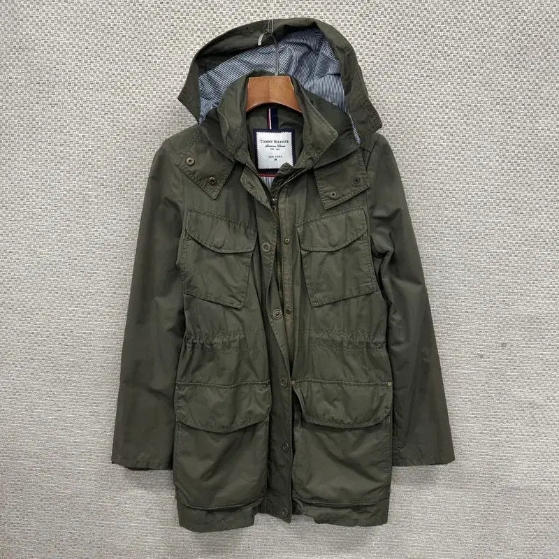 [SOLD OUT] 타미힐피거 캐주얼 멀티포켓 롱 야상자켓  XS A04462