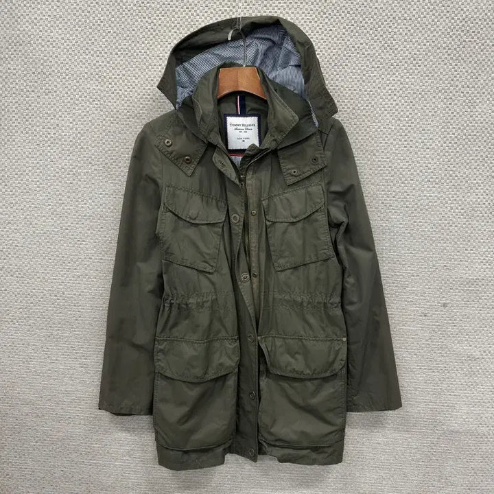 [SOLD OUT] 타미힐피거 캐주얼 멀티포켓 롱 야상자켓  XS A04462
