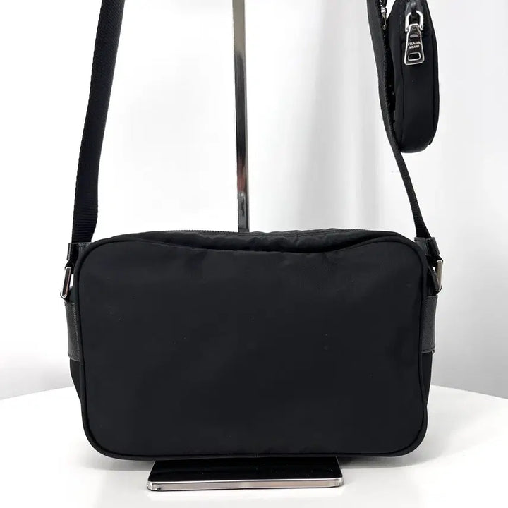 [BUNJANG] Prada Re-Nylon Pocket Crossbody Bag Black (1BC167) / [감정완료] 프라다 리나일론 포켓 크로스백 블랙 (1BC167)