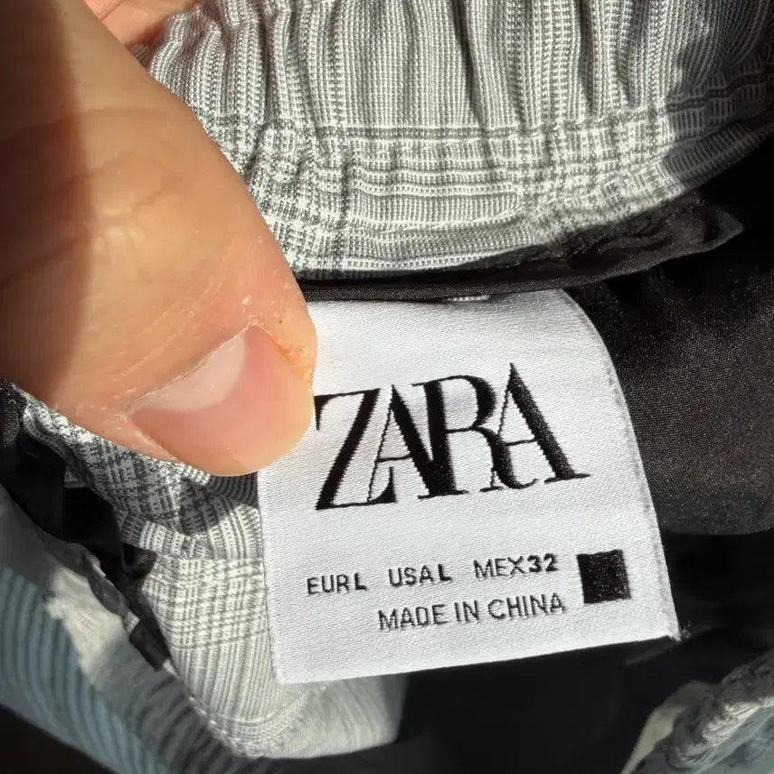 [BUNJANG] Zara Checkered Jogger Pants 32 / 자라 체크 조거 바지 32