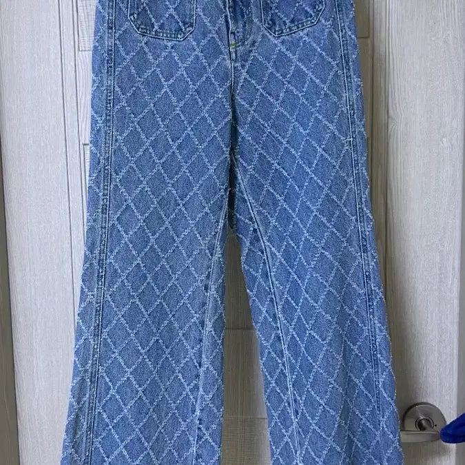 [BUNJANG] Seokjin High Waist Checkered Pants / 서쿠키 하이웨스트 체크진 팬츠 xs