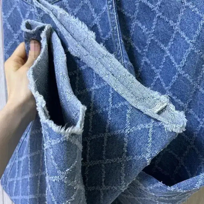 [BUNJANG] Seokjin High Waist Checkered Pants / 서쿠키 하이웨스트 체크진 팬츠 xs