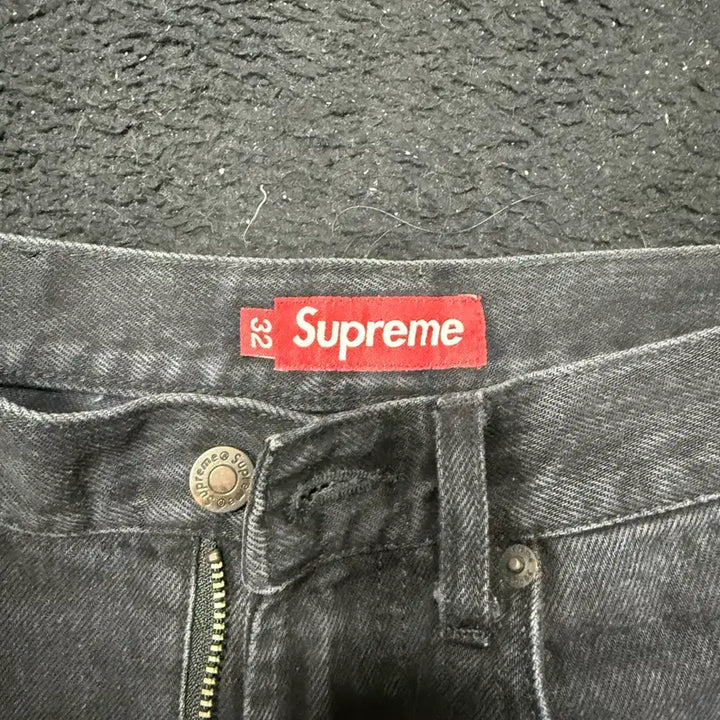[BUNJANG] Supreme Snap Off Baggie Jean Black 32 / 슈프림 스냅오프 배기 진 블랙 32