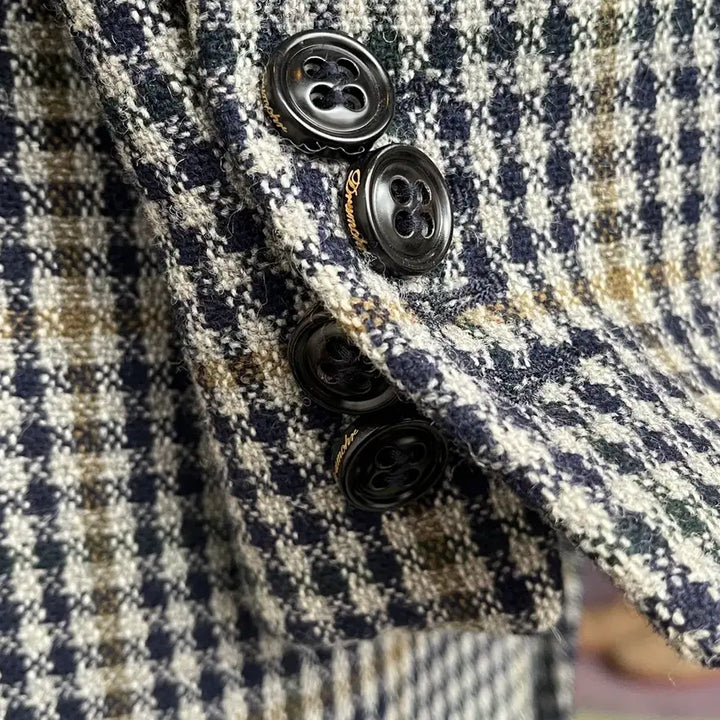 [BUNJANG] Drumohr Gunclub Pattern Double Coat / 드루모어 건클럽 패턴 더블코트 ( IT 50 )