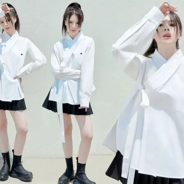 [BUNJANG] TM3 Hanbok Shirt (Black, L) / 새상품) 생활한복 셔츠 블랙 L 사이즈 TM3 티엠쓰리 한복셔츠