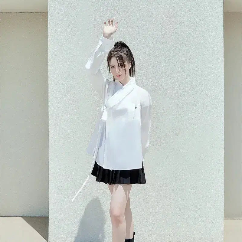 [BUNJANG] TM3 Hanbok Shirt (Black, L) / 새상품) 생활한복 셔츠 블랙 L 사이즈 TM3 티엠쓰리 한복셔츠