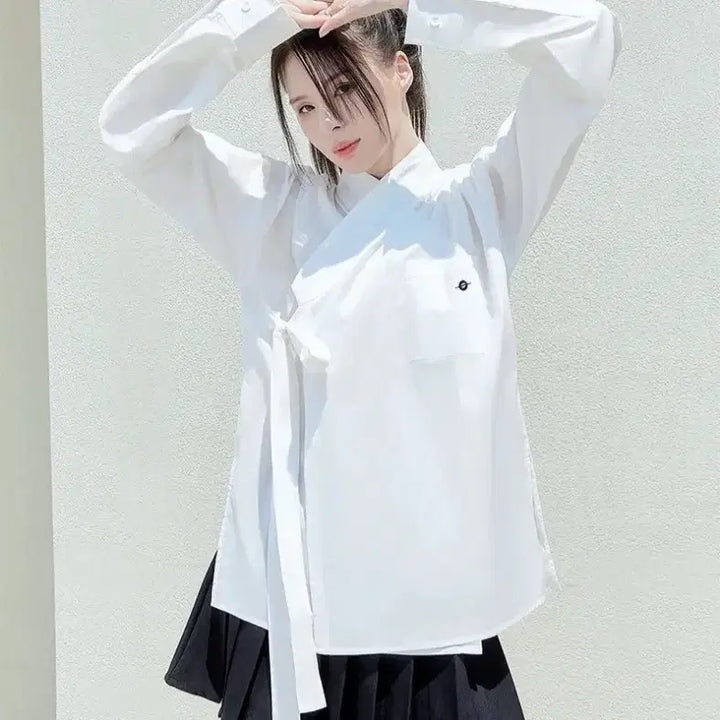 [BUNJANG] TM3 Hanbok Shirt (Black, L) / 새상품) 생활한복 셔츠 블랙 L 사이즈 TM3 티엠쓰리 한복셔츠