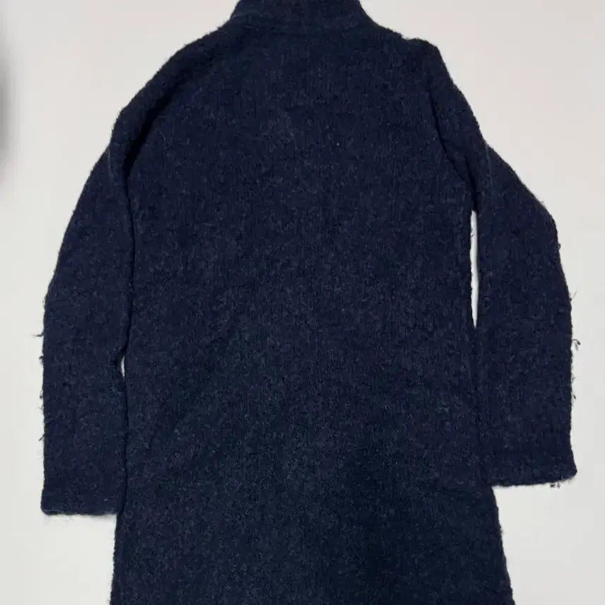 [BUNJANG] Tommy Hilfiger Knit Long Zip-Up Navy S / 여성 타미힐피거 부클 니트 롱 집업 네이비 s