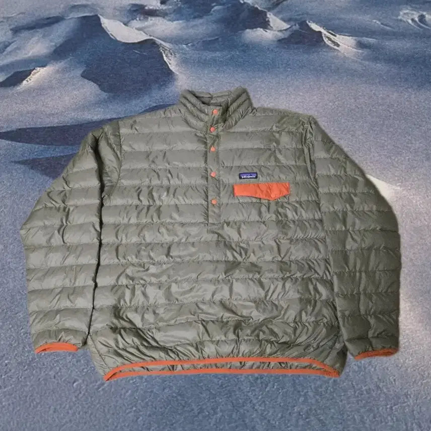 [BUNJANG] Patagonia Orange Beige Down Padded Jacket / (XL)파타고니아 오렌지 베이지 다운 패딩 자켓