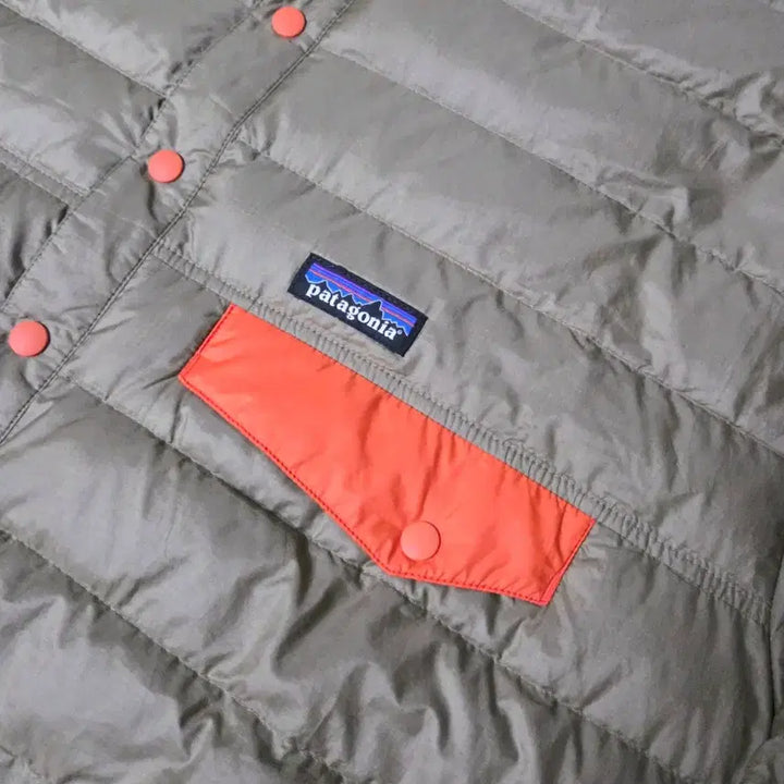 [BUNJANG] Patagonia Orange Beige Down Padded Jacket / (XL)파타고니아 오렌지 베이지 다운 패딩 자켓