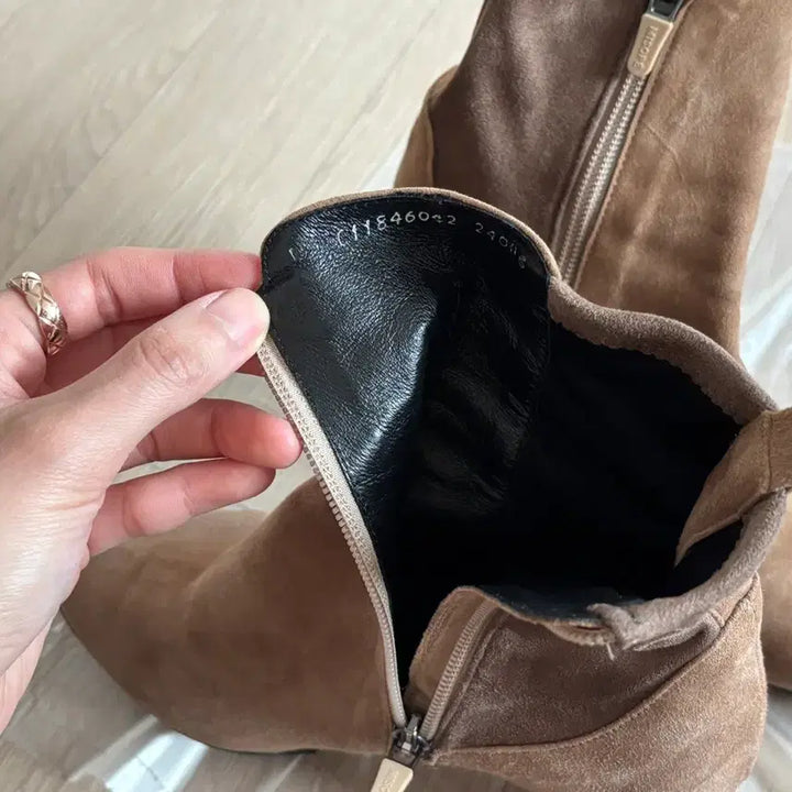 [BUNJANG] MISOPE Suede Ankle Boots 240mm / [MISOPE/미소페] 갈색 스웨이드 앵클 부츠 240mm