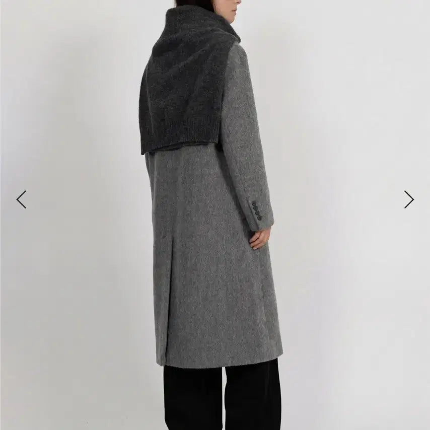 [BUNJANG] Enker Gray Wool Long Coat (S) / enker 엔커 그레이 울 롱코트 s