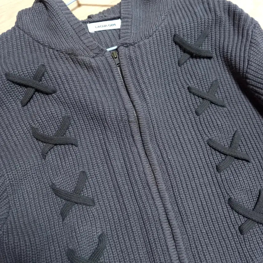 [BUNJANG] LAGUA GEM Lace-up Cardigan / LAGUA GEM 레이스업 가디건 y2k