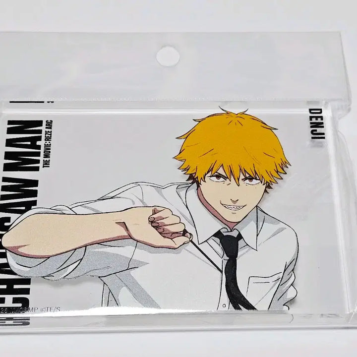 [BUNJANG] Chainsaw Man Denji Acrylic Block + Pochita Postcard / 체인소맨 레제편 극장판 일본 베이스야드 팝업 덴지 아크릴 블록+포치타엽서
