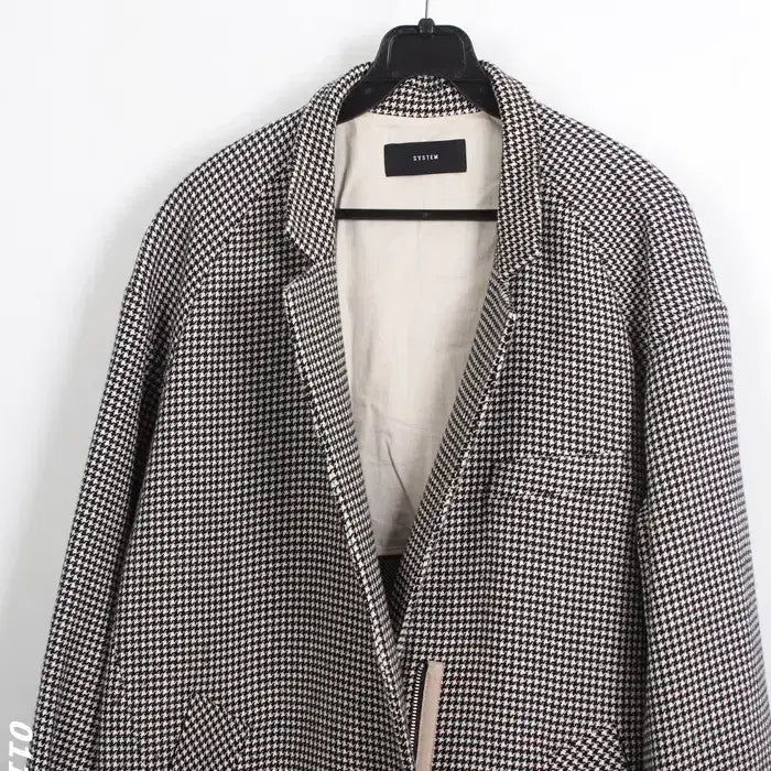 [BUNJANG] System Houndstooth Zip-up Jacket / 여성82/ 시스템 하운드투스 집업자켓