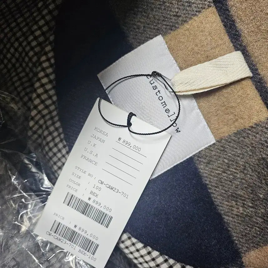 [BUNJANG] CustomMellow Plaid Coat / (새상품) 커스텀멜로우 체크 코트