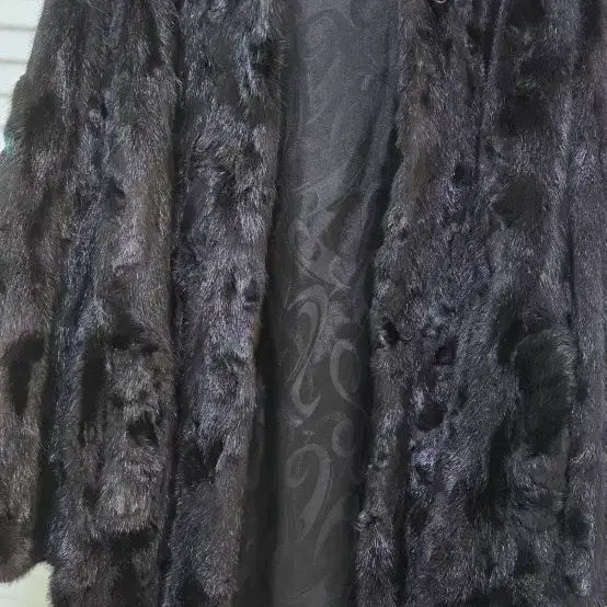 [BUNJANG] POLCA Hooded Mink Coat Black / POLCA 후드 밍크코트 블랙