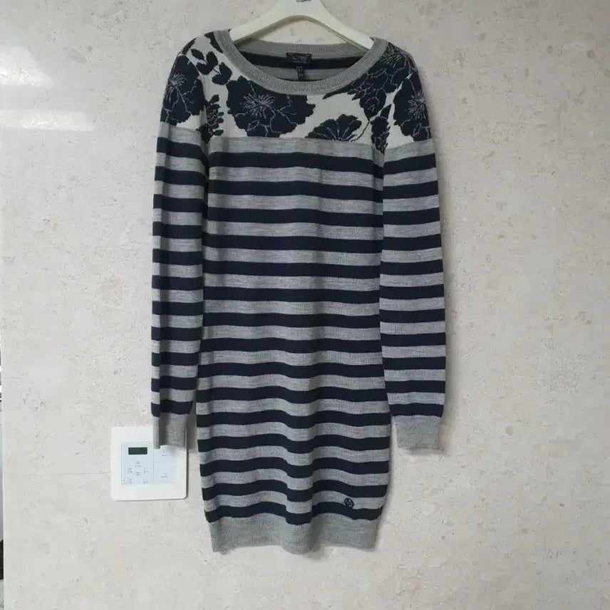 [BUNJANG] Armani Jeans Navy Striped Knit Dress / 아르마니 진스 니트 원피스 여성