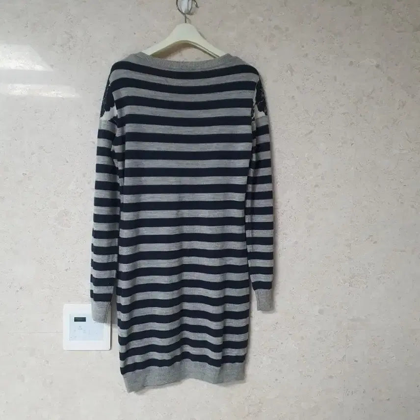 [BUNJANG] Armani Jeans Navy Striped Knit Dress / 아르마니 진스 니트 원피스 여성