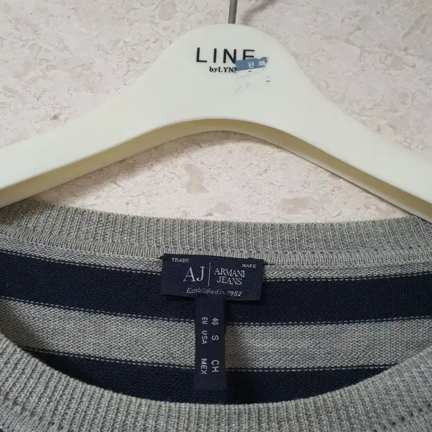 [BUNJANG] Armani Jeans Navy Striped Knit Dress / 아르마니 진스 니트 원피스 여성