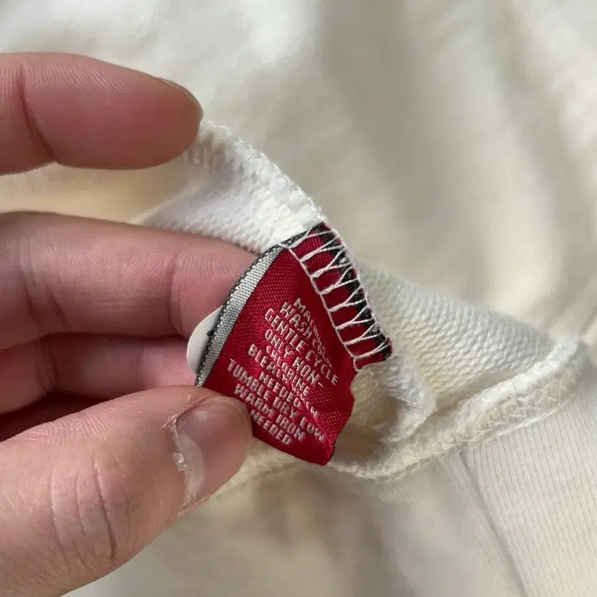 [BUNJANG] Chaps Embroidered Logo Beige Hoodie Zip-up / 챕스 자수로고 베이지 후드집업