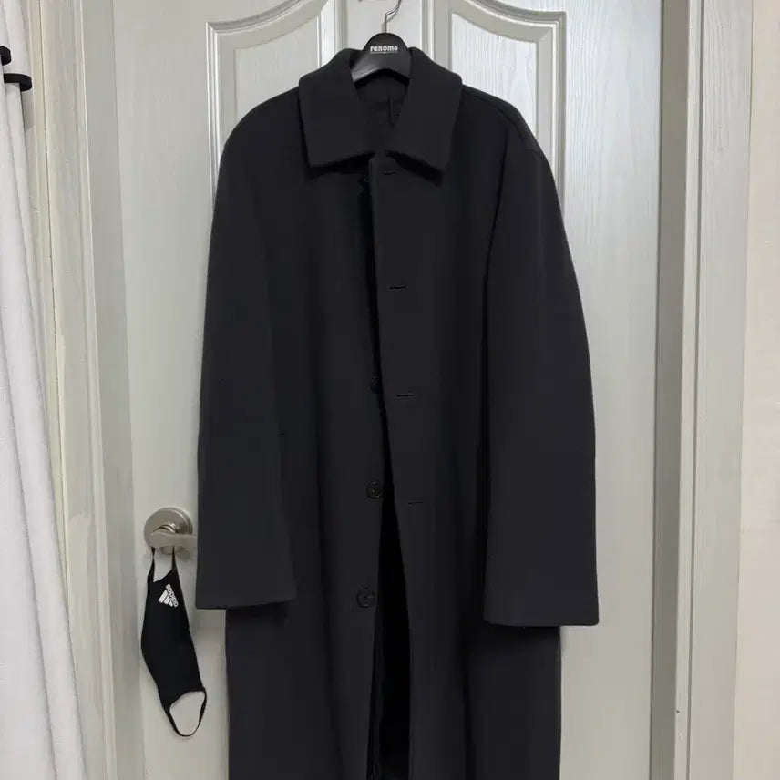 [BUNJANG] Musinsa Standard Cashmere Blend Coat - Dark Gray - L Size / 무신사 스탠다드 캐시미어 코트 L 사이즈