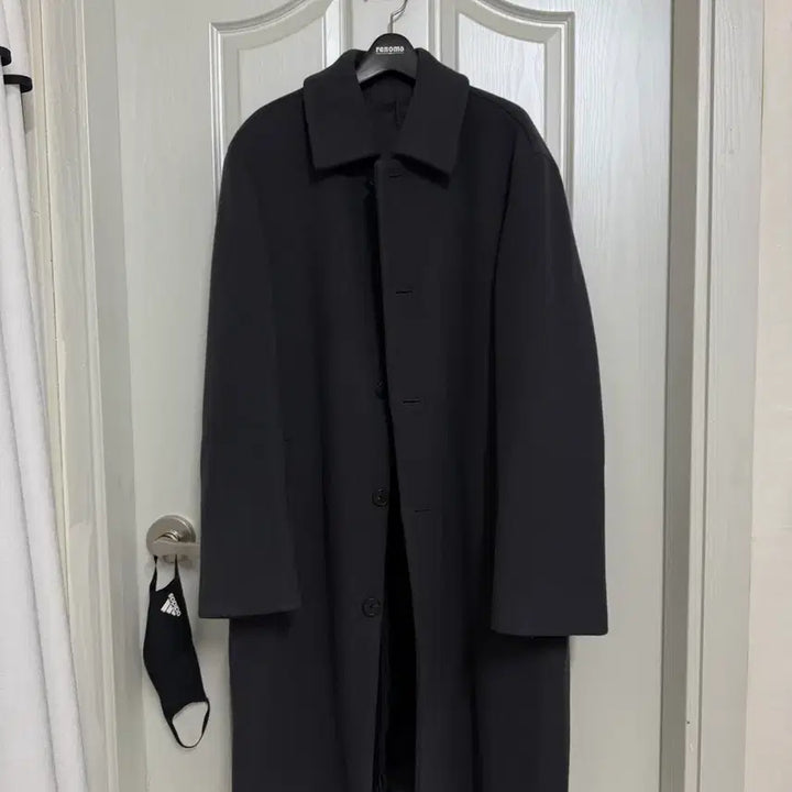[BUNJANG] Musinsa Standard Cashmere Blend Coat - Dark Gray - L Size / 무신사 스탠다드 캐시미어 코트 L 사이즈