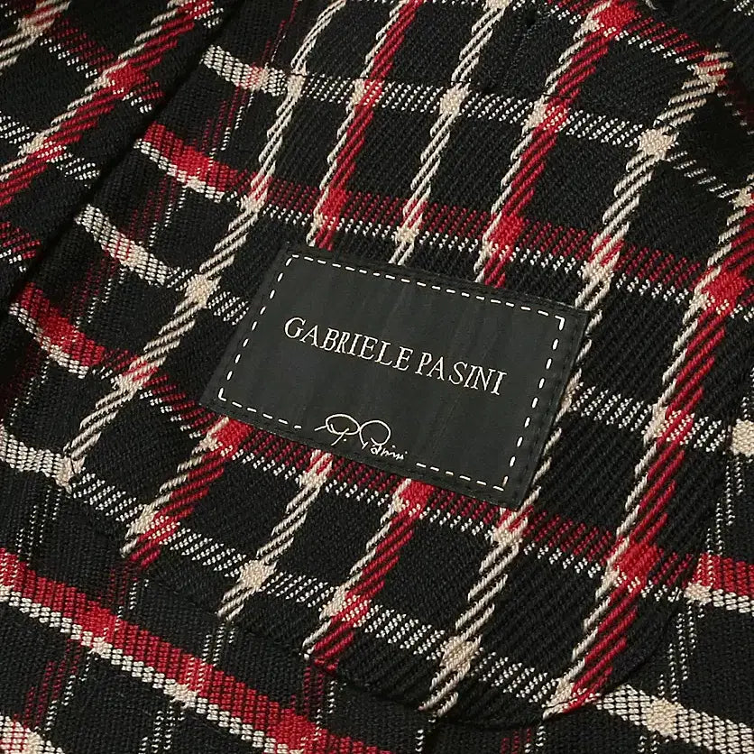 [BUNJANG] Gabriele Pasini Vintage Black Check Jacket / 가브리엘 파시니 [Gabriele Pasini] 빈티지 블랙 체크 자켓