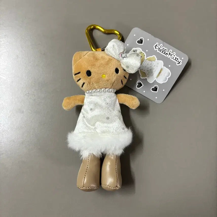 [BUNJANG] Tanning Kitty Long Leg Kitty Angel Keyring / 태닝키티 롱다리키티 도트 원피스 천사 엔젤 키링