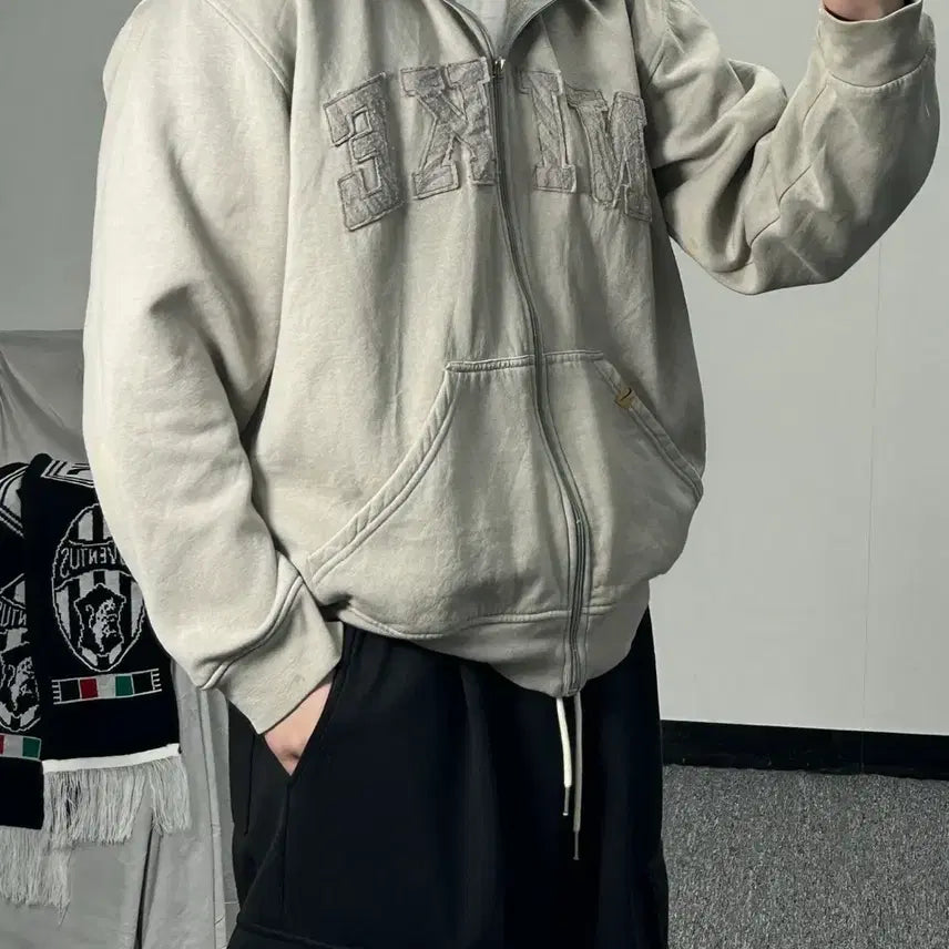 [BUNJANG] Nike Vintage Patch Logo Hoodie Zip-up / 나이키 빈티지 패치로고 후드집업