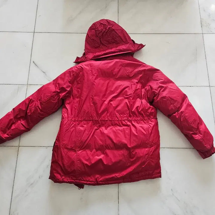 [BUNJANG] ELLE Red Down Padded Jacket (Size L) / 엘레쎄 강렬한 레드 오리털 다운 패딩 (100/L)색상: 레드 사이