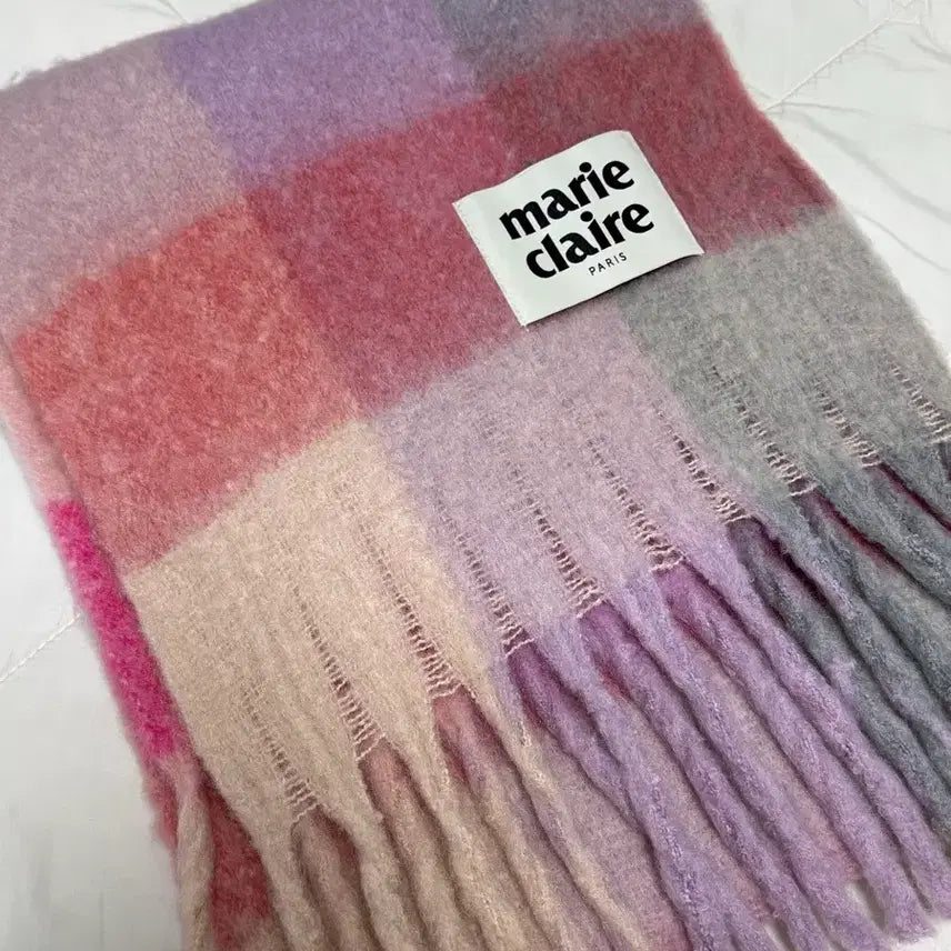 [BUNJANG] Marie Claire Pink Muffler / 마리끌레르 머플러 새상품 목도리 핑크