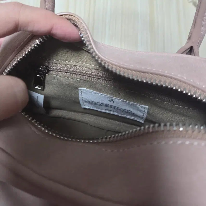 [BUNJANG] Dearis Suede Mini Tote Bag / 디어니스 스웨이드 핑크 미니백