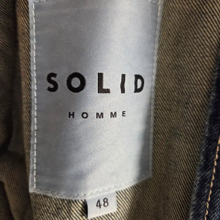 [BUNJANG] Solid Homme 25SS Mid-Wash Denim Jacket / 솔리드옴므 25SS 집업 중청 워싱 데님 자켓 48