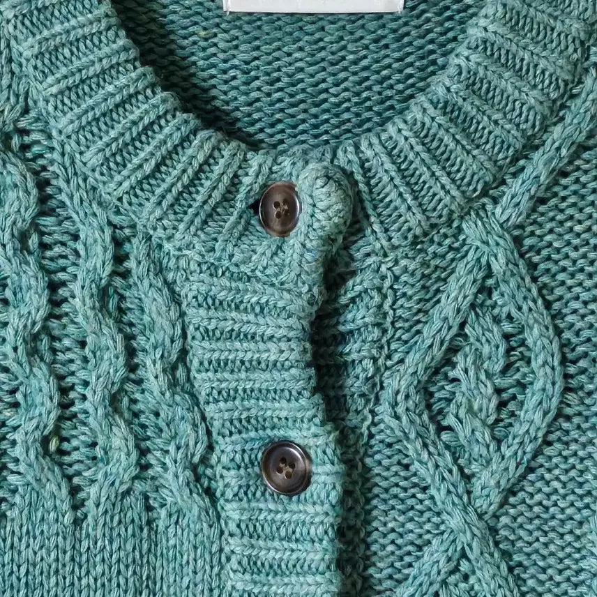 [BUNJANG] JJ JIGOTT Cable Knit Cardigan / 봄준비 | JJ지고트 민트 니트 가디건 FREE 상태A | 빠른발송