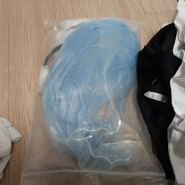 [BUNJANG] Rem Maid Cosplay Costume Set / 렘 메이드복 코스프레 (가발포함)