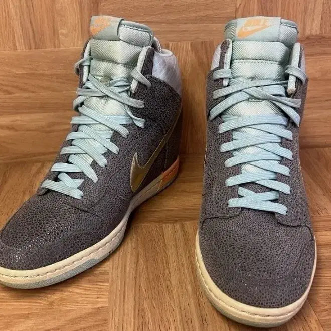 [BUNJANG] Nike Dunk High Grey/Blue Women's / 나이키 덩크 하이 회색/하늘색 여성용