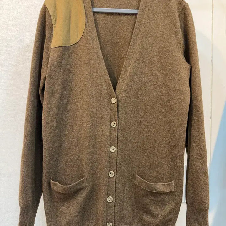 [BUNJANG] Ralph Lauren Cashmere Cardigan / 랄프로렌 브라운 캐시미어100 가디건