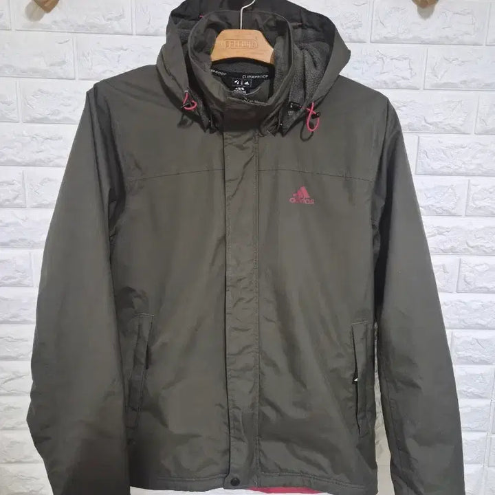 [BUNJANG] Adidas Spring Autumn Fleece Lined Windbreaker Jacket / 아디다스 춘추동 기모 폴리 바람막이 100 105 낚시 밀리터리 노스페