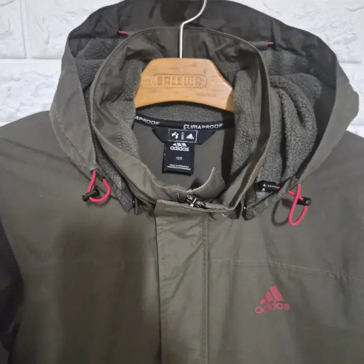 [BUNJANG] Adidas Spring Autumn Fleece Lined Windbreaker Jacket / 아디다스 춘추동 기모 폴리 바람막이 100 105 낚시 밀리터리 노스페