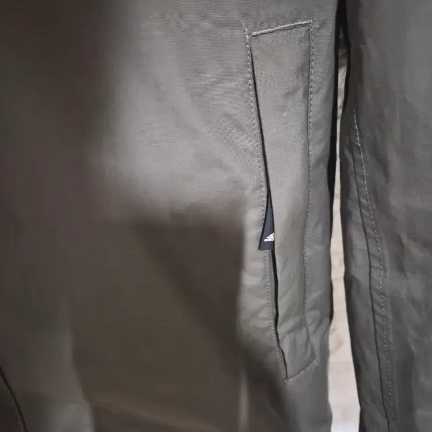 [BUNJANG] Adidas Spring Autumn Fleece Lined Windbreaker Jacket / 아디다스 춘추동 기모 폴리 바람막이 100 105 낚시 밀리터리 노스페