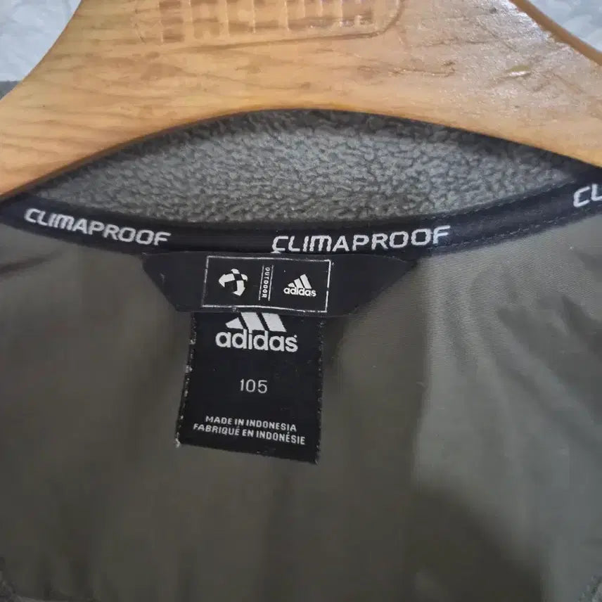 [BUNJANG] Adidas Spring Autumn Fleece Lined Windbreaker Jacket / 아디다스 춘추동 기모 폴리 바람막이 100 105 낚시 밀리터리 노스페