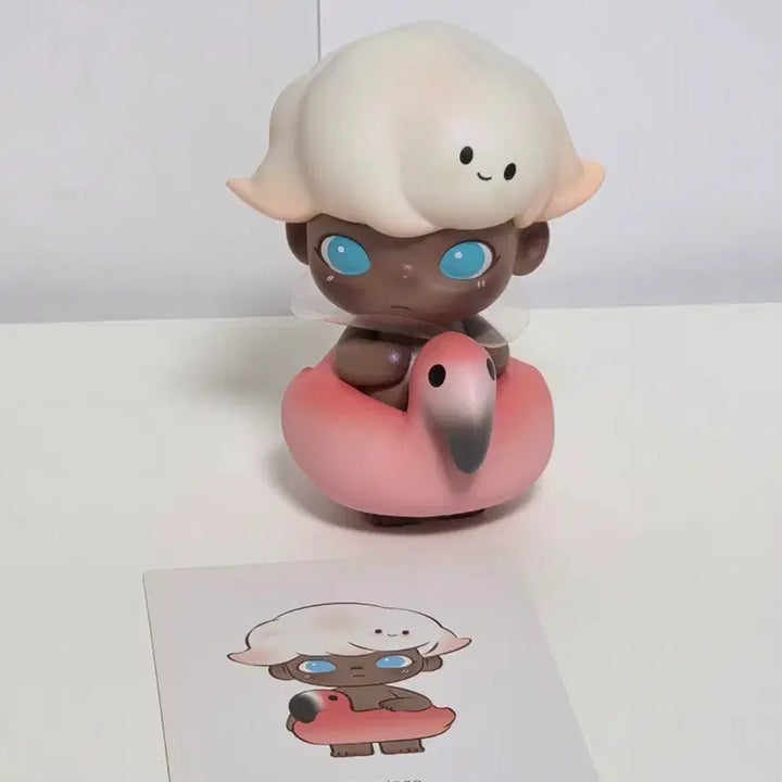 [BUNJANG] POP MART Dimoo Retro Series Flamingo Figure / [팝마트] 디무 레트로 시리즈 플라밍고 피규어