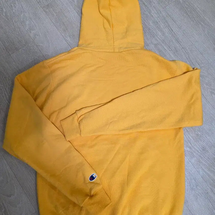 [BUNJANG] Champion Yellow Hoodie (Size S) / 챔피온 기모 후드티 옐로우 S