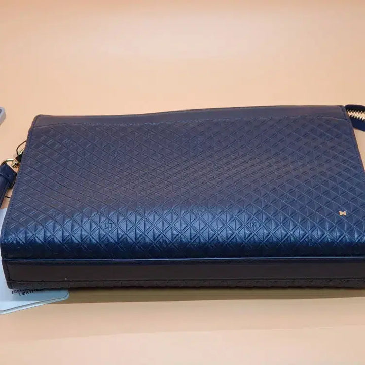 [BUNJANG] Metrocity Italian Leather Clutch Bag (Navy) / 메트로시티 이탈리안 양가죽 클러치백, 남색