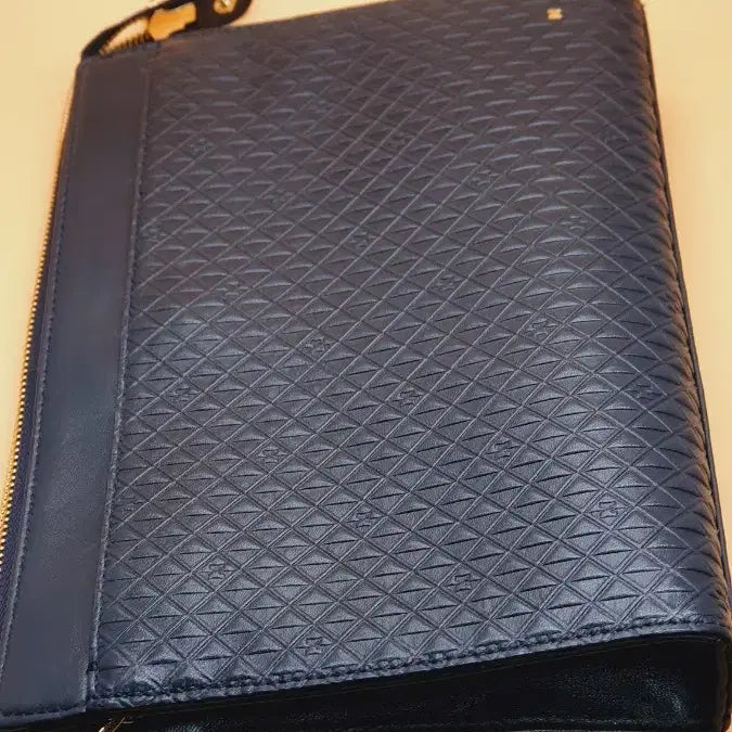[BUNJANG] Metrocity Italian Leather Clutch Bag (Navy) / 메트로시티 이탈리안 양가죽 클러치백, 남색