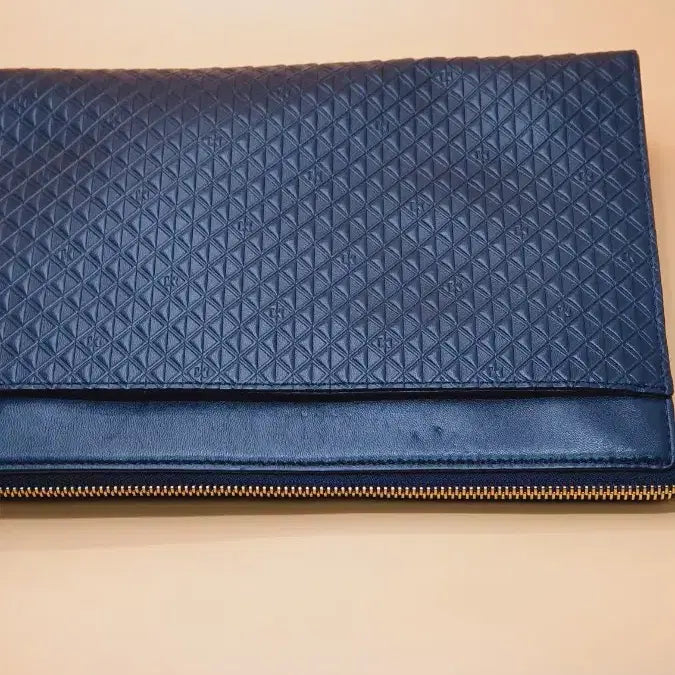 [BUNJANG] Metrocity Italian Leather Clutch Bag (Navy) / 메트로시티 이탈리안 양가죽 클러치백, 남색