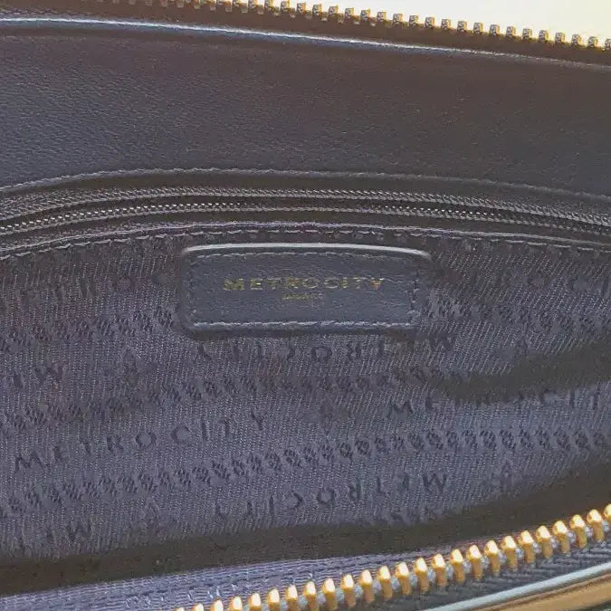 [BUNJANG] Metrocity Italian Leather Clutch Bag (Navy) / 메트로시티 이탈리안 양가죽 클러치백, 남색