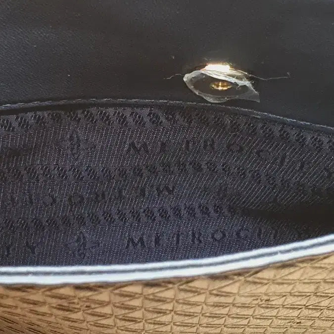 [BUNJANG] Metrocity Italian Leather Clutch Bag (Navy) / 메트로시티 이탈리안 양가죽 클러치백, 남색